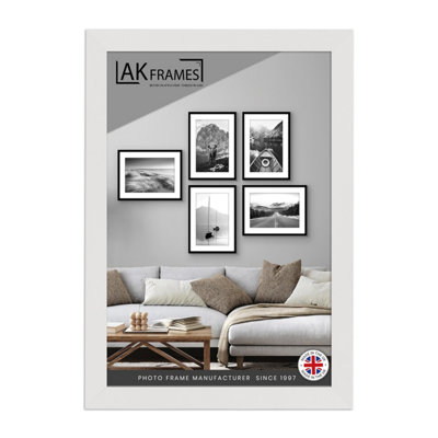B&Q -  18X16" White Poster FrameModern Picture Frame For Wall ArtPrints And PhotosDurable And Stylish Display Frame