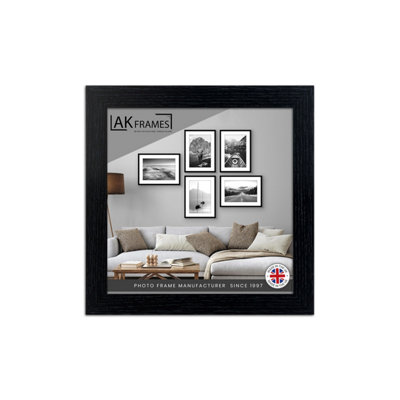 AK Frames 40X40Cm Black  Poster FrameModern Picture Frame For Wall ArtPrints And PhotosDurable And Stylish Display Frame