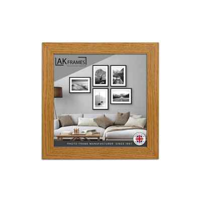AK Frames 40X40Cm Oak Poster FrameModern Picture Frame For Wall ArtPrints And PhotosDurable And Stylish Display Frame