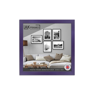 AK Frames 50X50Cm Purple Poster FrameModern Picture Frame For Wall ArtPrints And PhotosDurable And Stylish Display Frame