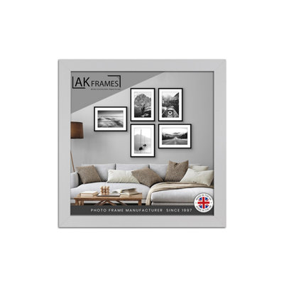 B&Q -  60X60Cm Silver Poster FrameModern Picture Frame For Wall ArtPrints And PhotosDurable And Stylish Display Frame