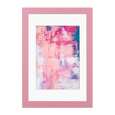 B&Q -  Pink A3 Frame With A4 Mount And Perspex Front