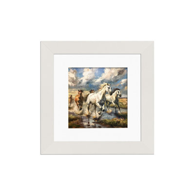 Ak Frames White 8X8 Frame With 6X6 Mount And Perspex Front from B&Q