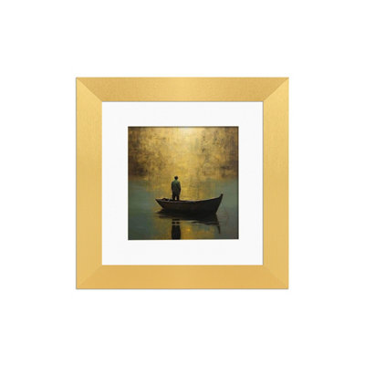 Ak Frames Gold 8X8 Frame With 6X6 Mount And Perspex Front from B&Q