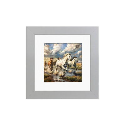 Ak Frames Silver 8X8 Frame With 6X6 Mount And Perspex Front from B&Q