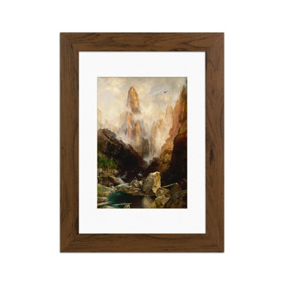 Ak Frames Walnut 10X8 Frame With 8X6 Mount And Perspex Front from B&Q