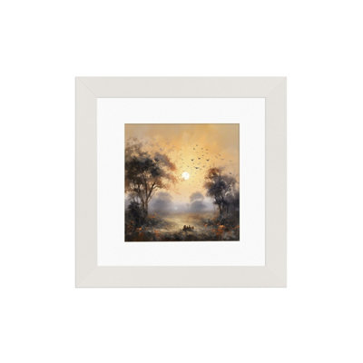 Ak Frames White 40X40Cm Frame With 30X30Cm Mount And Perspex Front