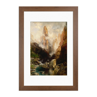 B&Q -  Walnut 70X50Cm Frame With 50X40Cm Mount And Perspex Front