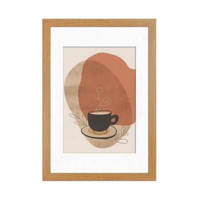 Ak Frames Oak 80X60Cm Frame With 70X50Cm Mount And Perspex Front from B&Q