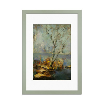 Ak Frames Green 100X70Cm Frame With 90X60Cm Mount And Perspex Front from B&Q