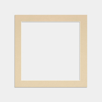 B&Q -  12X12 Ivory Picture Mounts To Fit 10X10 Aperture SizeMount Board Only (No Frame Included)