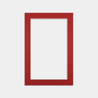 Ak Frames 6X4 Crimson Picture Mounts To Fit 5X3 Aperture SizeMount Board Only (No Frame Included) from B&Q