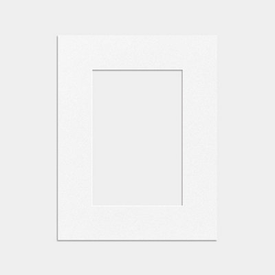 B&Q -  9X7 White Picture Mounts To Fit 7X5 Aperture SizeMount Board Only (No Frame Included)