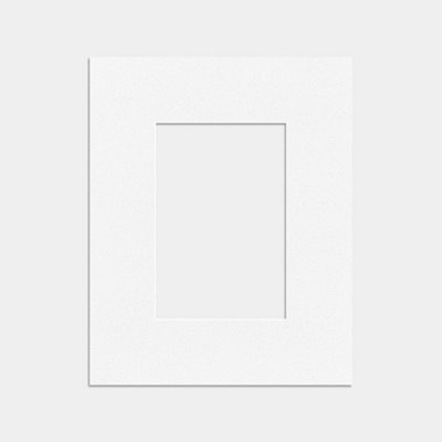 Ak Frames 10X8 White Picture Mounts To Fit 6X4 Aperture SizeMount Board Only (No Frame Included) from B&Q