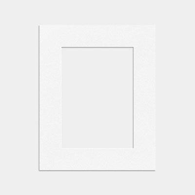 B&Q -  10X8 White Picture Mounts To Fit 7X5 Aperture SizeMount Board Only (No Frame Included)