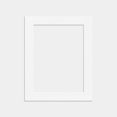 B&Q -  10X8 White Picture Mounts To Fit 8X6 Aperture SizeMount Board Only (No Frame Included)