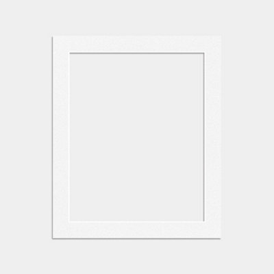 Ak Frames 12X10 White Picture Mounts To Fit 10X8 Aperture SizeMount Board Only (No Frame Included) from B&Q