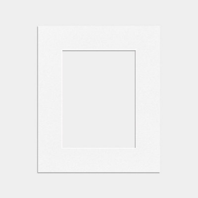 B&Q -  12X10 White Picture Mounts To Fit 8X6 Aperture SizeMount Board Only (No Frame Included)