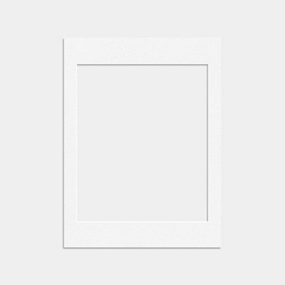 B&Q -  16X12 White Picture Mounts To Fit 12X10 Aperture SizeMount Board Only (No Frame Included)