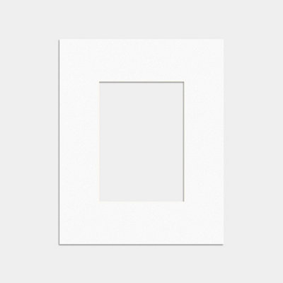 B&Q -  20X16 White Picture Mounts To Fit A4 Aperture SizeMount Board Only (No Frame Included)