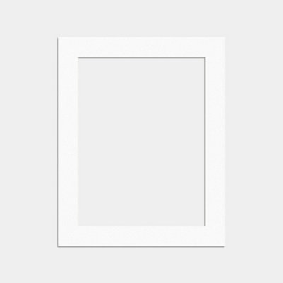 B&Q -  20X16 White Picture Mounts To Fit 16X12 Aperture SizeMount Board Only (No Frame Included)
