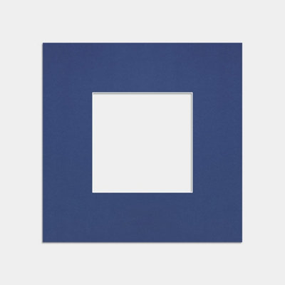 B&Q -  10X10 Blue Picture Mounts To Fit 5X5 Aperture SizeMount Board Only (No Frame Included)
