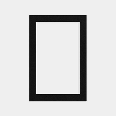 Ak Frames 6X4 Black Picture Mounts To Fit 5X3 Aperture SizeMount Board Only (No Frame Included) from B&Q