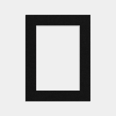 B&Q -  8X6 Black Picture Mounts To Fit 6X4 Aperture SizeMount Board Only (No Frame Included)