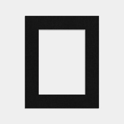 B&Q -  10X8 Black Picture Mounts To Fit 7X5 Aperture SizeMount Board Only (No Frame Included)