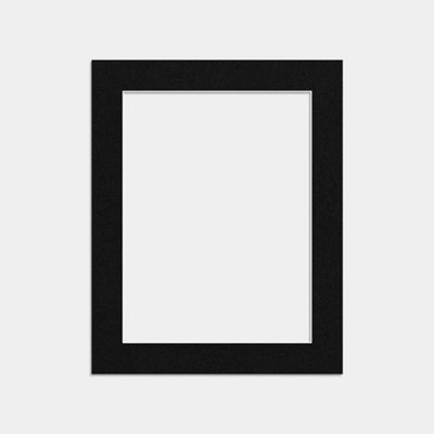 B&Q -  10X8 Black Picture Mounts To Fit 8X6 Aperture SizeMount Board Only (No Frame Included)