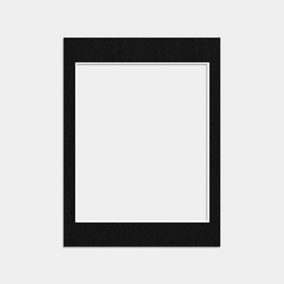 B&Q -  16X12 Black Picture Mounts To Fit 12X10 Aperture SizeMount Board Only (No Frame Included)