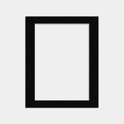 B&Q -  20X16 Black Picture Mounts To Fit A3 Aperture SizeMount Board Only (No Frame Included)