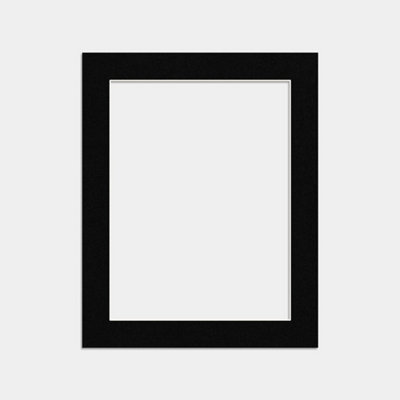 B&Q -  20X16 Black Picture Mounts To Fit 16X12 Aperture SizeMount Board Only (No Frame Included)