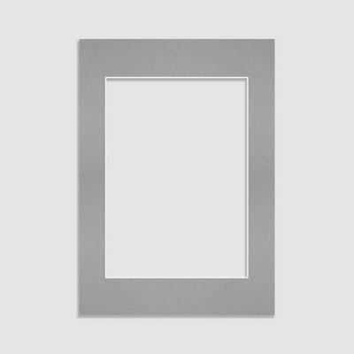Ak Frames 6X4 Silver Picture Mounts To Fit 5X3 Aperture SizeMount Board Only (No Frame Included) from B&Q