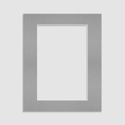 Ak Frames 50X40Cm Silver Picture Mounts To Fit 40X30Cm Aperture SizeMount Board Only (No Frame Included) from B&Q