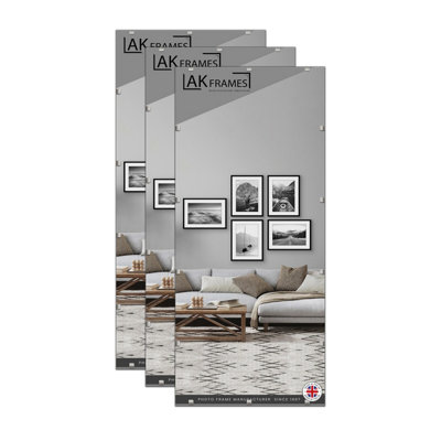98X33Cm Frameless Clip Frame (Pack Of 3) With PerspexFor PostersPrintsPhotos And Wall ArtAk Frames from B&Q