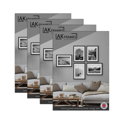 26X16 Frameless Clip Frame (Pack Of 4) With PerspexFor PostersPrintsPhotos And Wall ArtAk Frames from B&Q