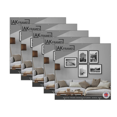 25X25 Frameless Clip Frame (Pack Of 5) With PerspexFor PostersPrintsPhotos And Wall ArtAk Frames from B&Q