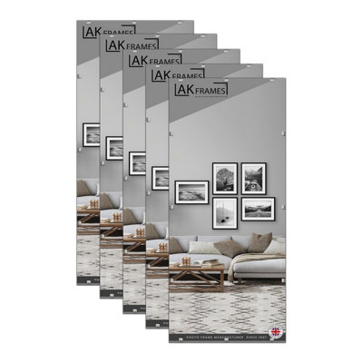 30X20 Frameless Clip Frame (Pack Of 5) With PerspexFor PostersPrintsPhotos And Wall ArtAk Frames from B&Q