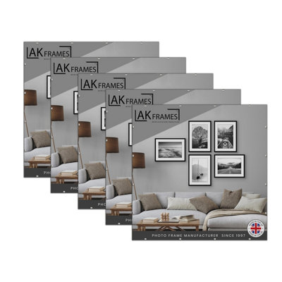 90X90Cm Frameless Clip Frame (Pack Of 5) With PerspexFor PostersPrintsPhotos And Wall ArtAk Frames from B&Q