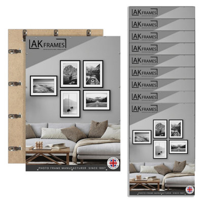 90X60Cm Frameless Clip Frame (Pack Of 10) With PerspexFor PostersPrintsPhotos And Wall ArtAk Frames from B&Q