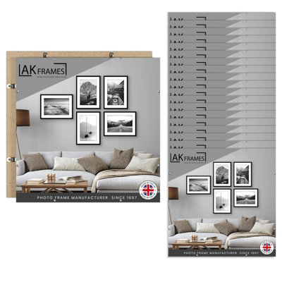 50X50Cm Frameless Clip Frame (Pack Of 20) With PerspexFor PostersPrintsPhotos And Wall ArtAk Frames from B&Q