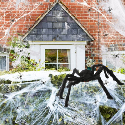 I Love Fancy Dress Spider Web 100G Stretchable Web And Large Poseable Spider from B&Q