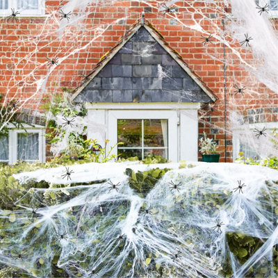 I Love Fancy Dress Spider Web & Spiders Halloween Decoration 200GPack Of 6 from B&Q