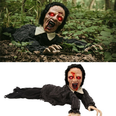I Love Fancy Dress Scary Halloween Animatronic Zombie DecorationPack Of 2 from B&Q