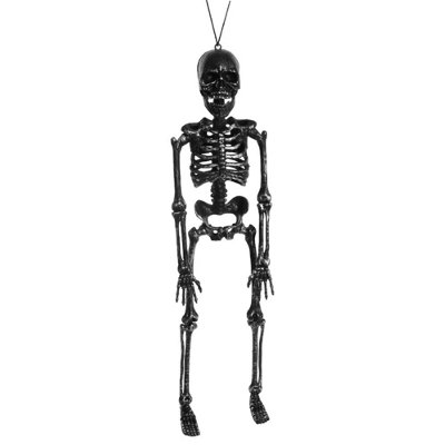 I Love Fancy Dress Silver 18" 45Cm Hanging Skeleton PropPack Of 3 from B&Q