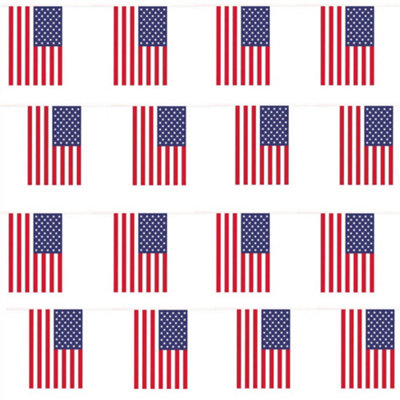 I Love Fancy Dress Usa American Flag BuntingsPack Of 2 from B&Q