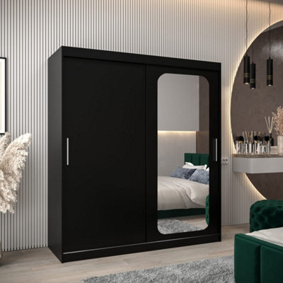 Arte Uppsala T2 Sliding Door Wardrobe 180Cm In WhiteBrightMirrored Storage For Contemporary Living from B&Q