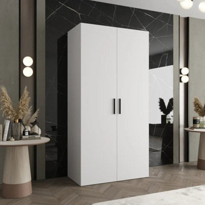 Arte Bari I Hinged Door Wardrobe 100Cm In WhiteSleekSoft-Close Storage For Light-Filled Rooms from B&Q