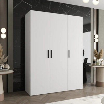 Arte Bari I Hinged Door Wardrobe 150Cm In WhiteSleekSoft-Close Storage For Light-Filled Bedrooms from B&Q